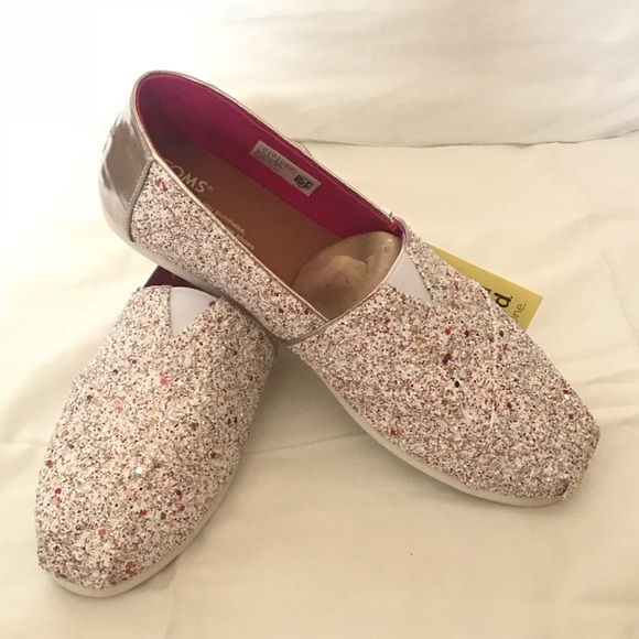 toms candy cane glitter shoes